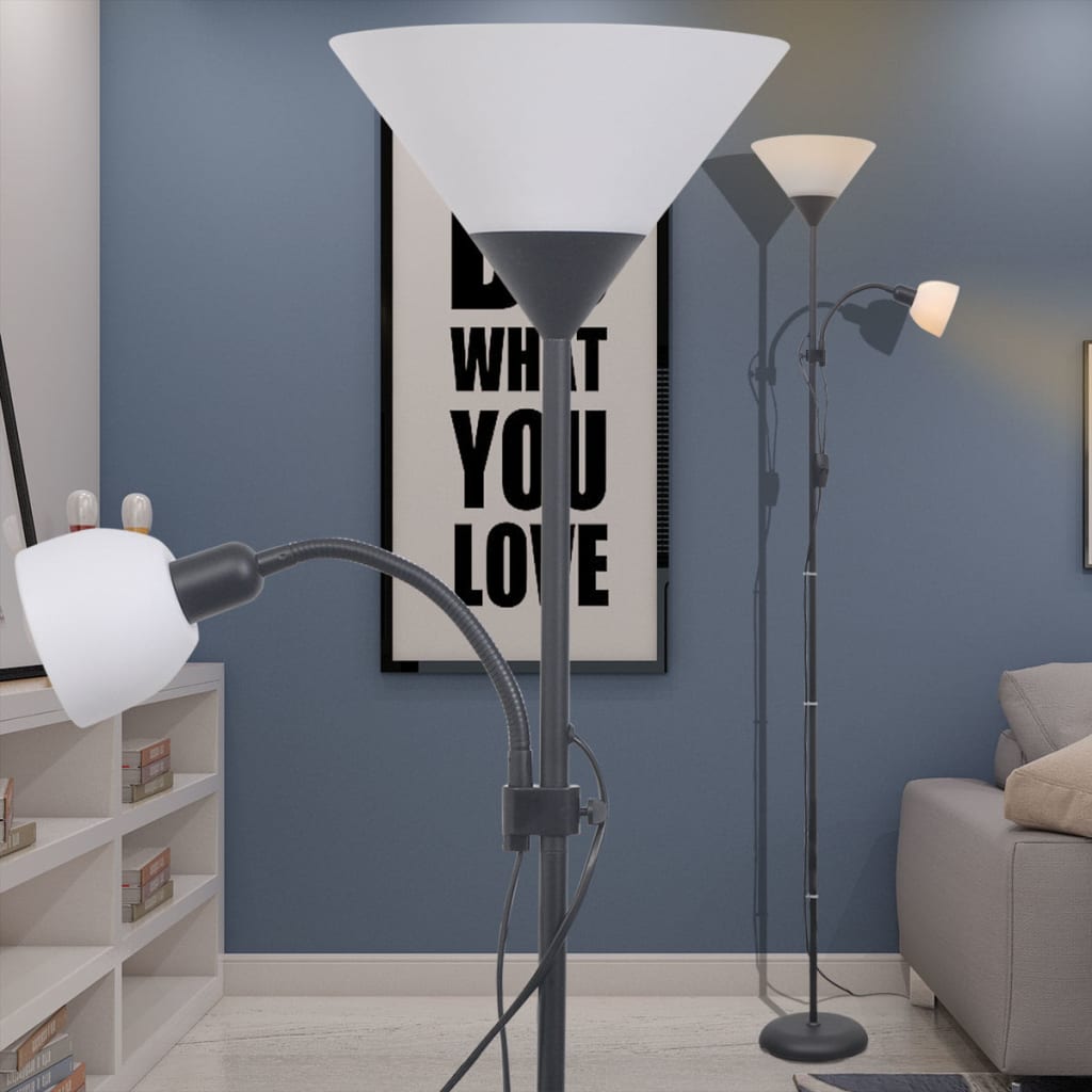 Lampada Da Pavimento Grigia