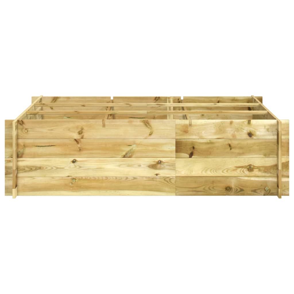 Letto Rialzato In Legno Impregnato