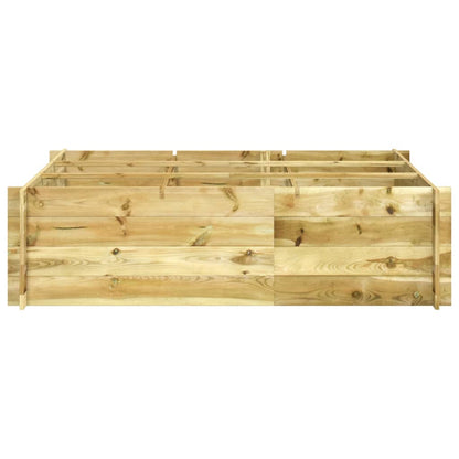 Letto Rialzato In Legno Impregnato