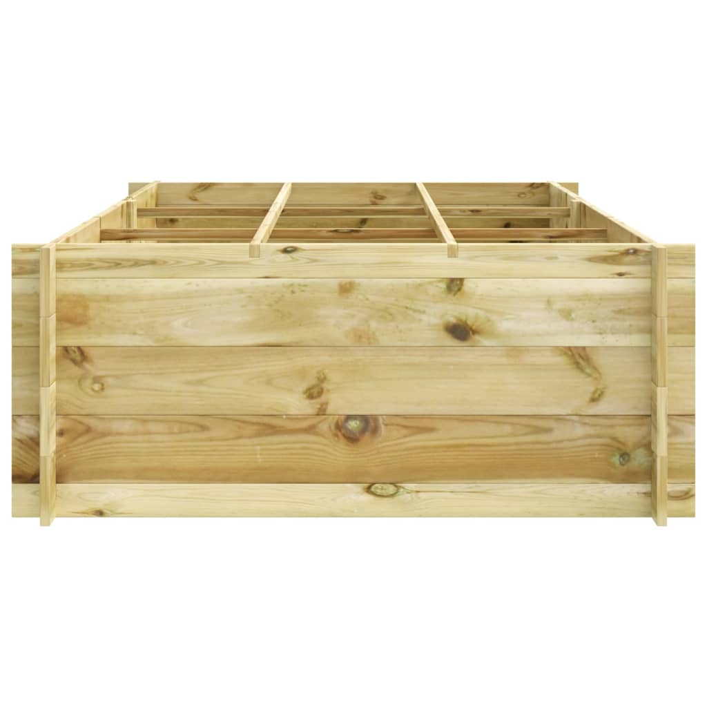 Letto Rialzato In Legno Impregnato