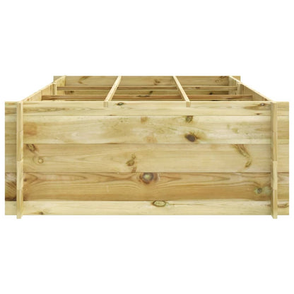 Letto Rialzato In Legno Impregnato