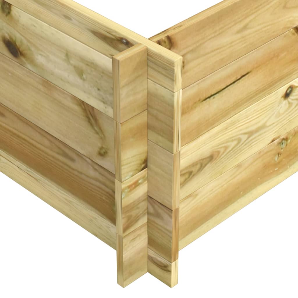 Letto Rialzato In Legno Impregnato