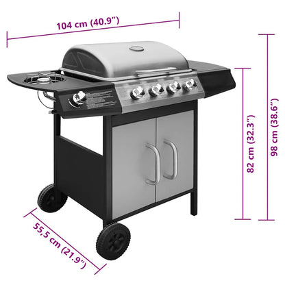 Barbecue E Griglia A Gas 4+1 Fornelli
