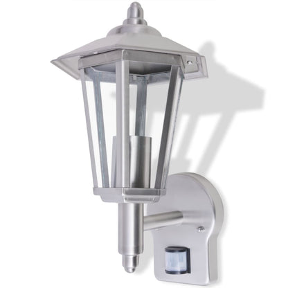 Lampada Da Parete Per Esterno Con Sensore In Acciaio Inox