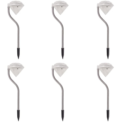 Luci Led Da Giardino Ad Energia Solare 6 Pezzi 9X7,8X29,5 Cm