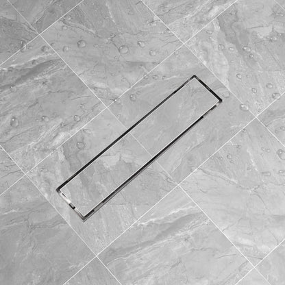 Canaletta Di Drenaggio Lineare Per Doccia 830X140 Mm Acciaio Inox