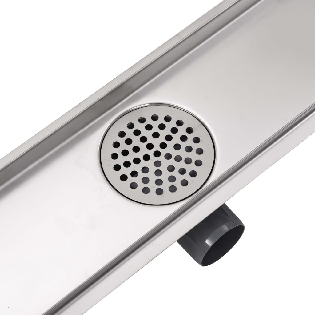 Canaletta Di Drenaggio Lineare Per Doccia 830X140 Mm Acciaio Inox