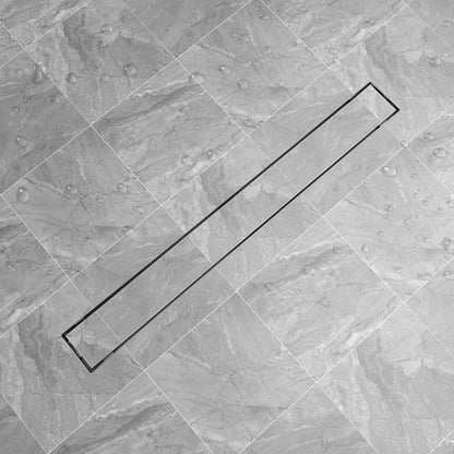 Canaletta Di Drenaggio Lineare Per Doccia 830X140 Mm Acciaio Inox