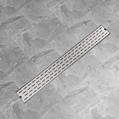 Canaletta Di Drenaggio Lineare Per Doccia 830X140 Mm Acciaio Inox