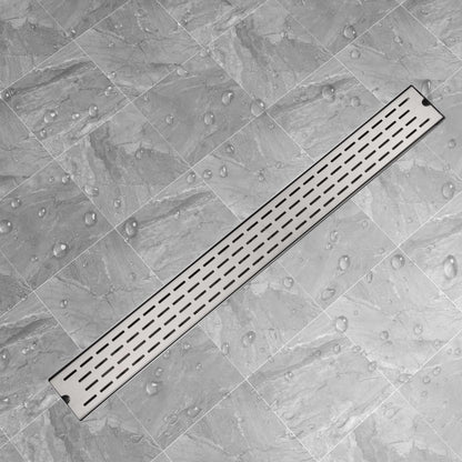 Canaletta Di Drenaggio Lineare Per Doccia 830X140 Mm Acciaio Inox