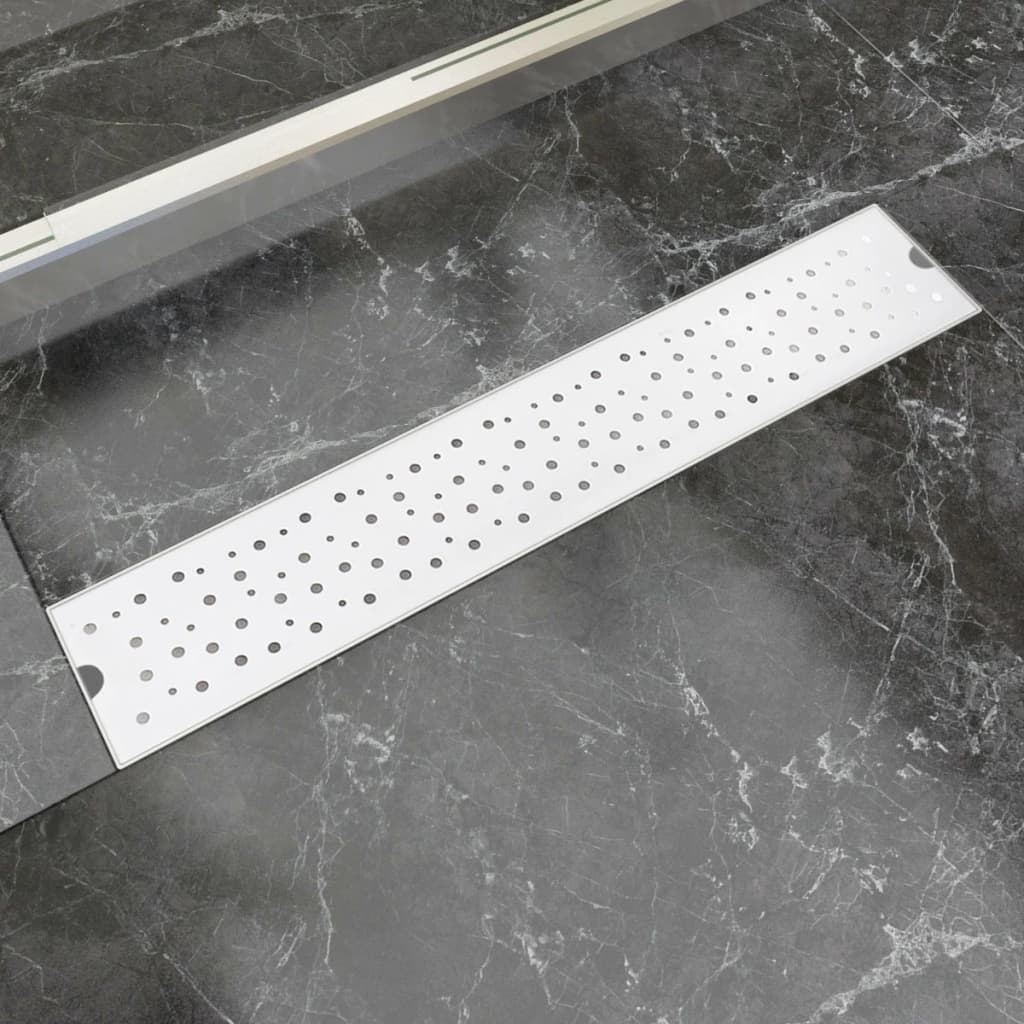 Canaletta Di Drenaggio Lineare Per Doccia 830X140 Mm Acciaio Inox