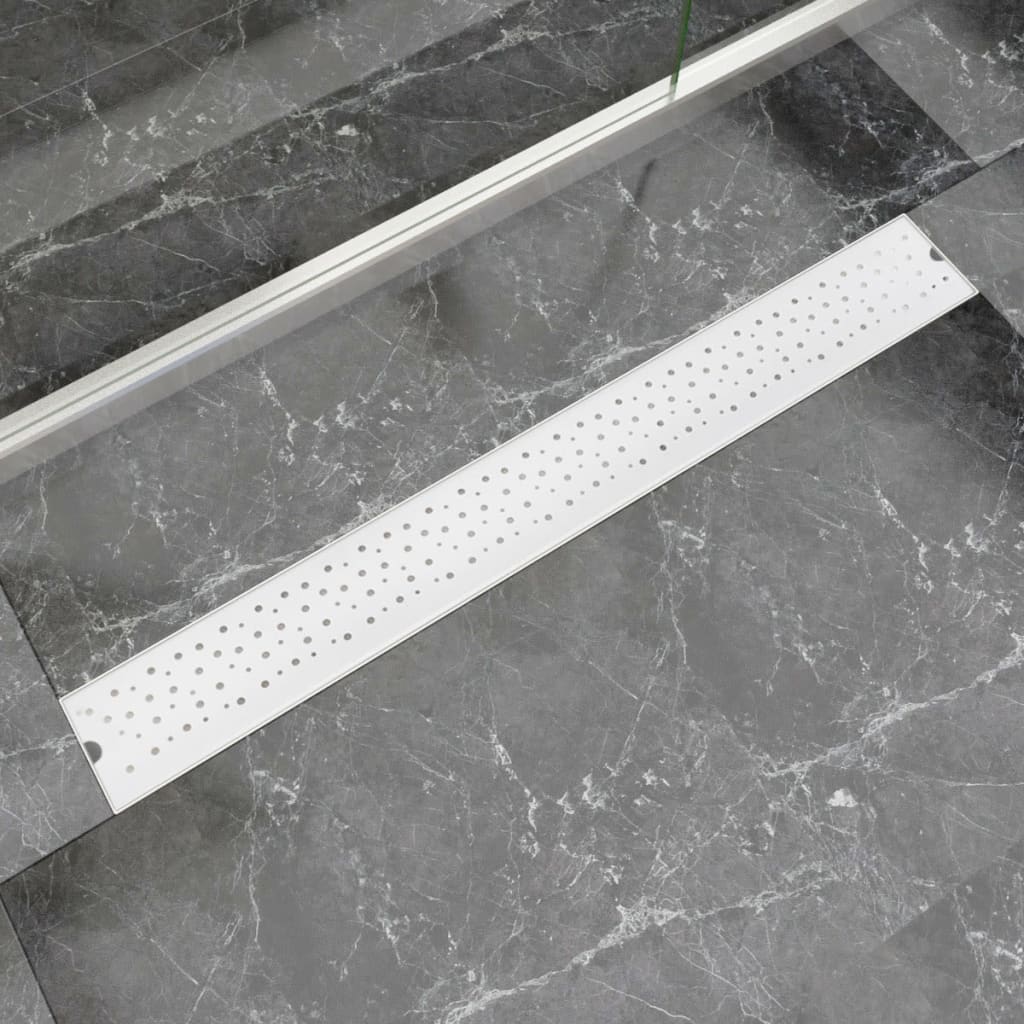 Canaletta Di Drenaggio Lineare Per Doccia 830X140 Mm Acciaio Inox