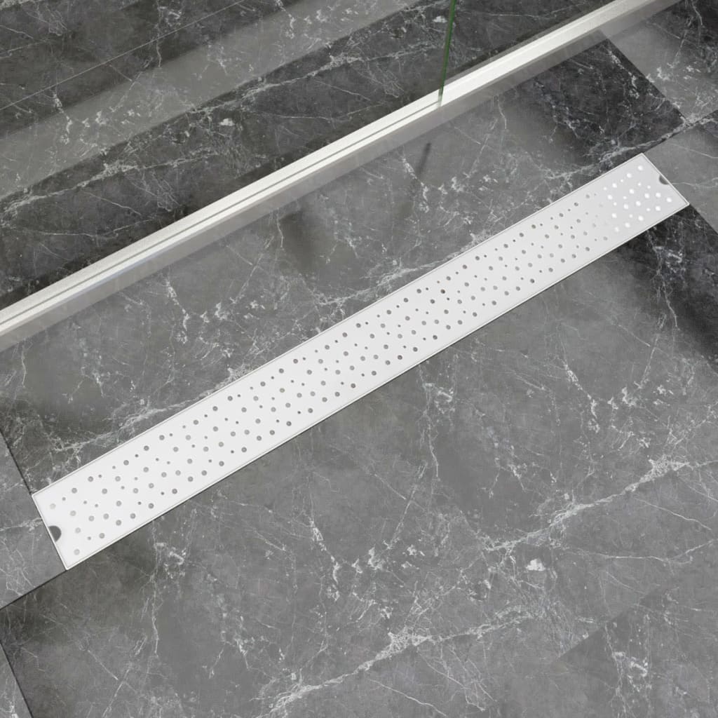Canaletta Di Drenaggio Lineare Per Doccia 830X140 Mm Acciaio Inox