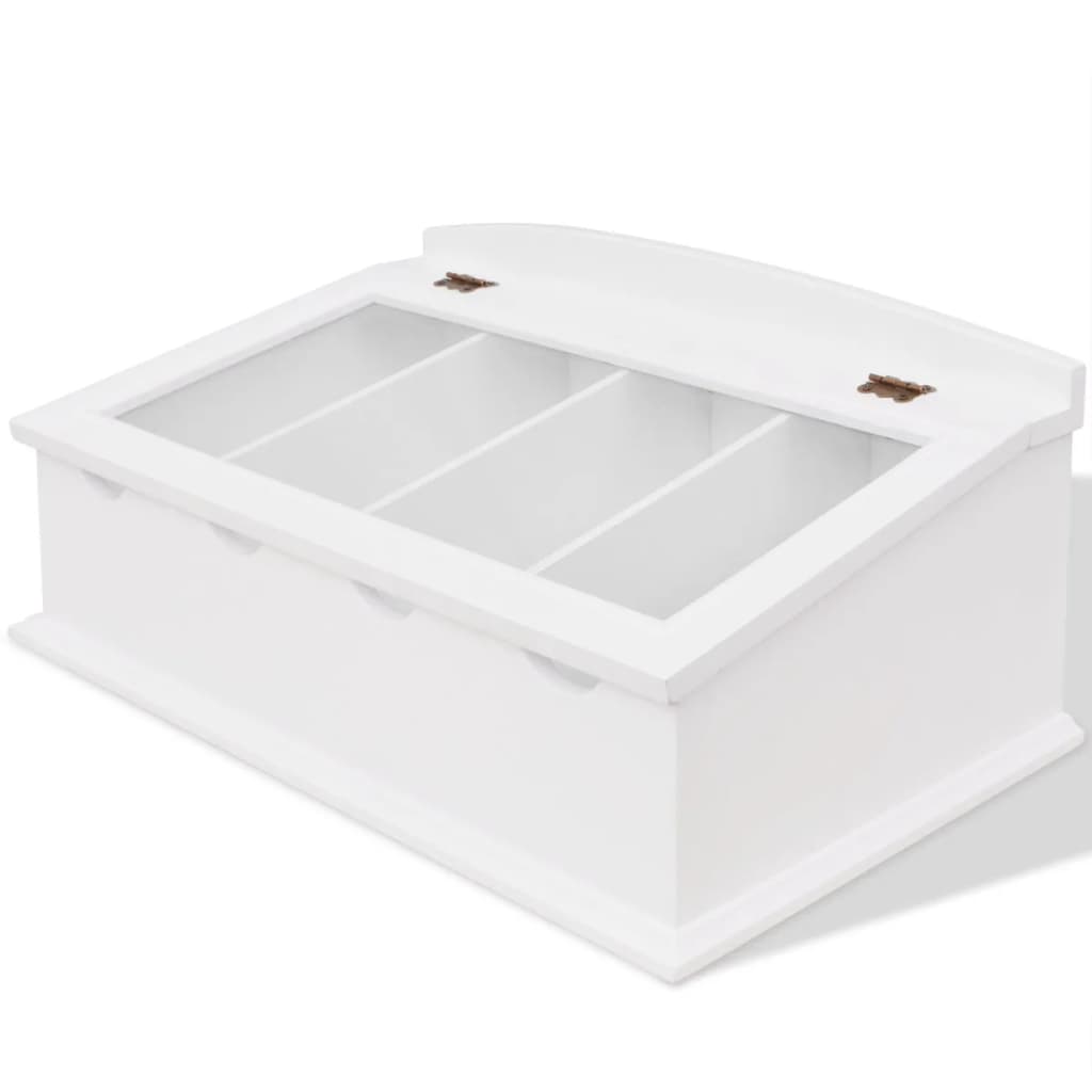 Portaposate In Mdf Bianco In Stile Barocco