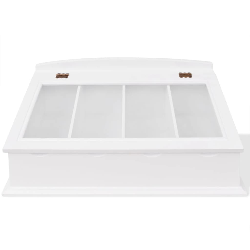 Portaposate In Mdf Bianco In Stile Barocco