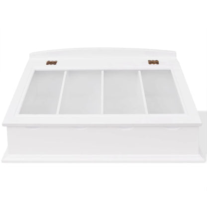 Portaposate In Mdf Bianco In Stile Barocco