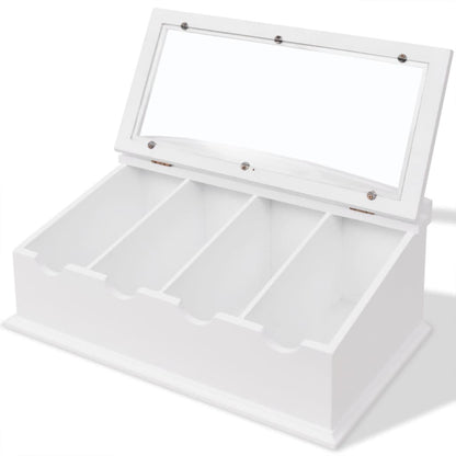 Portaposate In Mdf Bianco In Stile Barocco