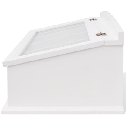 Portaposate In Mdf Bianco In Stile Barocco