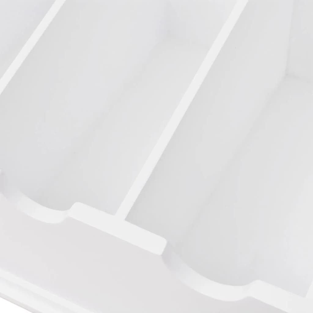Portaposate In Mdf Bianco In Stile Barocco