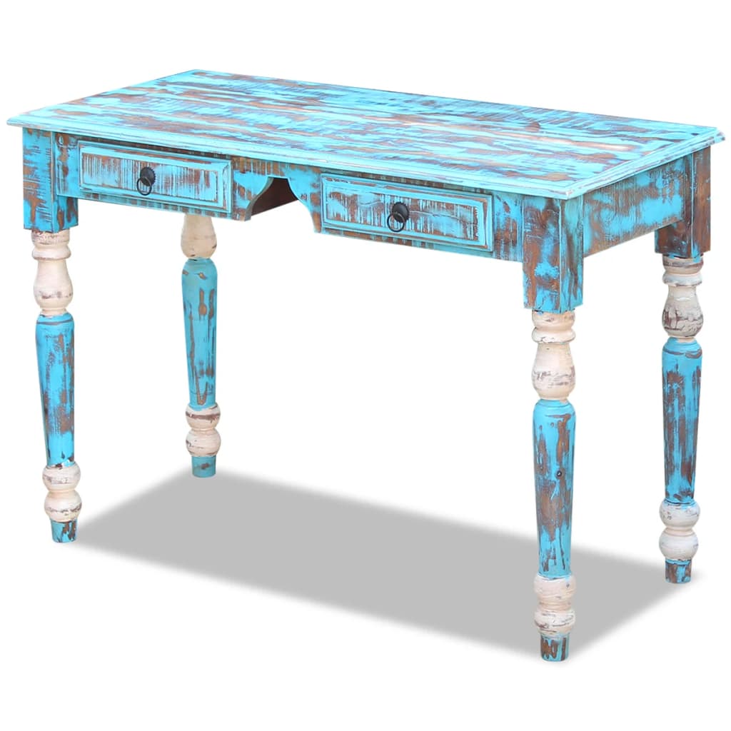 Scrivania In Legno Massello Anticato