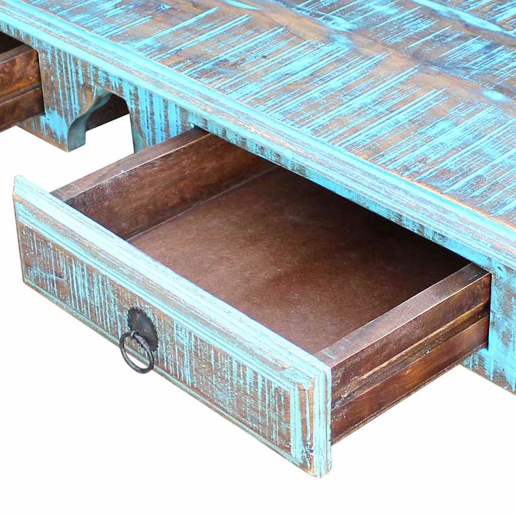 Scrivania In Legno Massello Anticato
