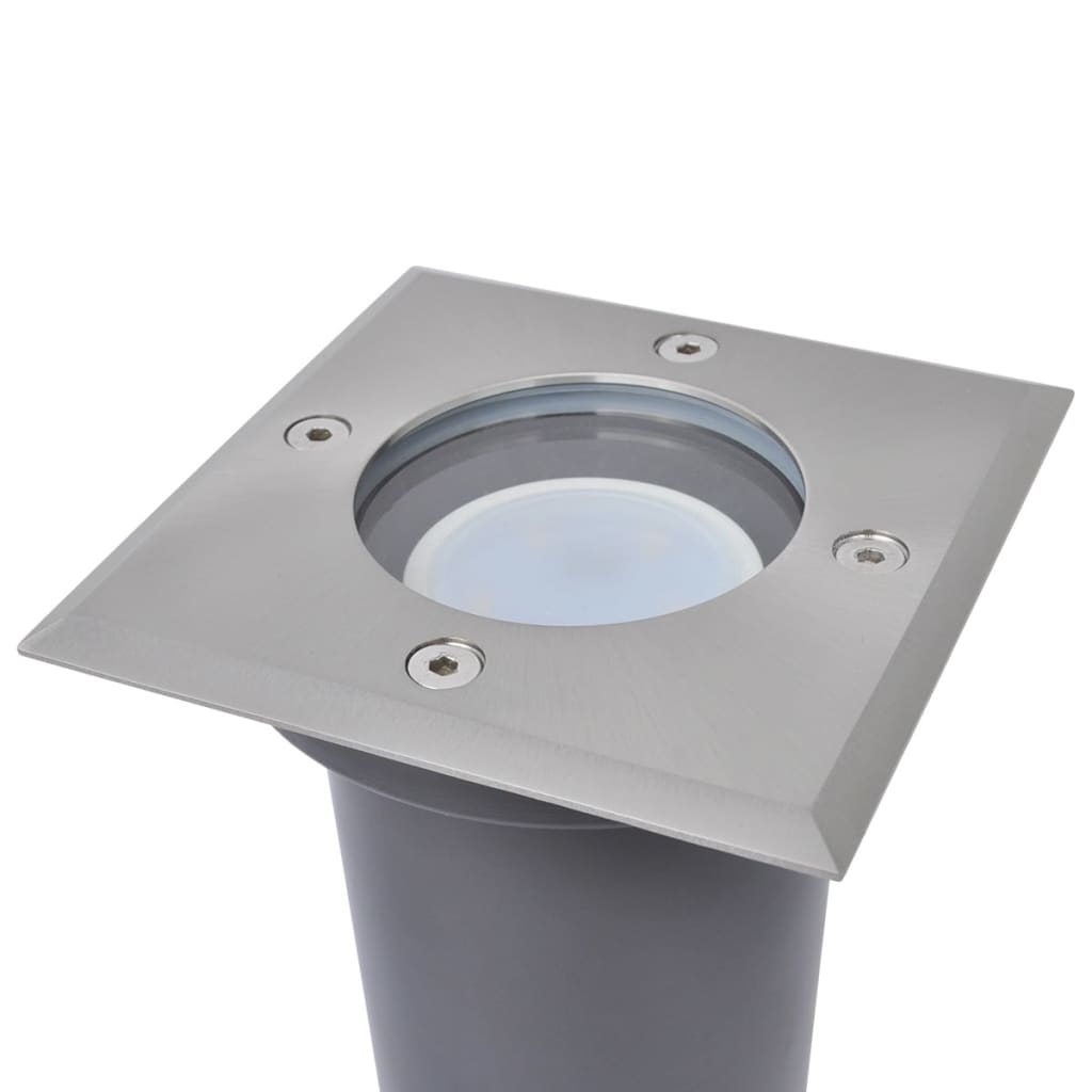 Faretti Carrabili Da Esterno A Led 3 Pz Quadrati