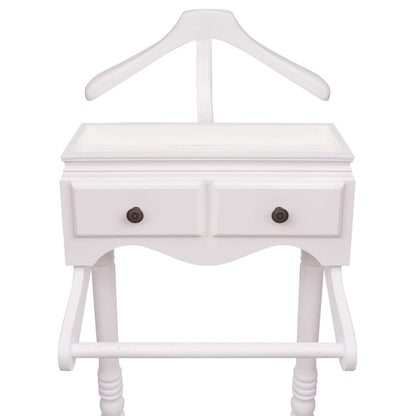 Appendiabiti Con Armadietto In Legno Bianco