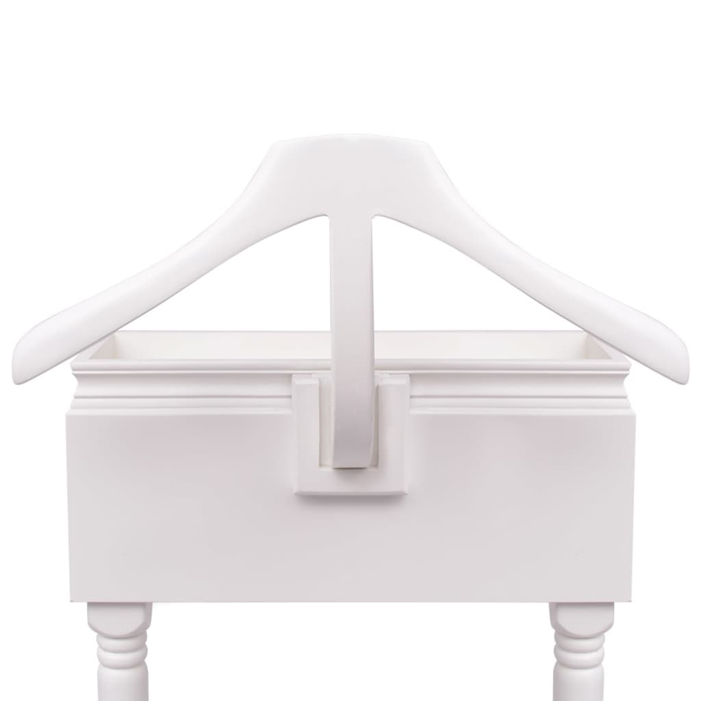 Appendiabiti Con Armadietto In Legno Bianco