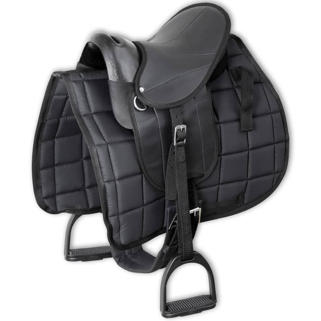 Set Sella Pony 25,4 Cm 10&quot; Nero