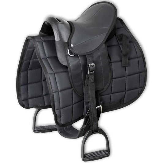 Set Sella Pony 25,4 Cm 10&quot; Nero