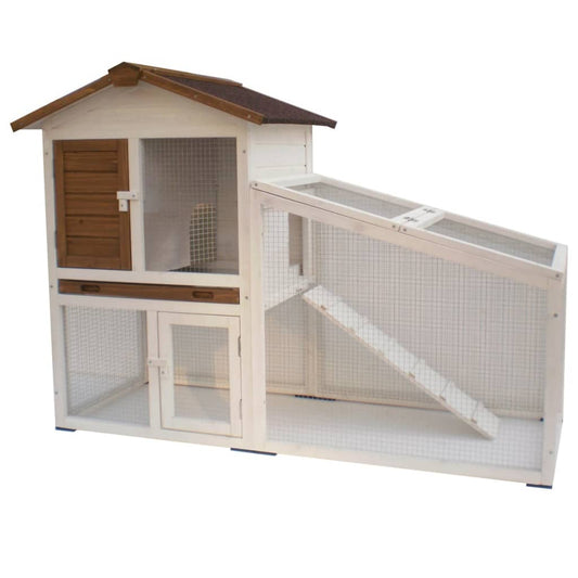 @Pet Conigliera Tommy Bianca E Marrone 140X65X100 Cm 20072