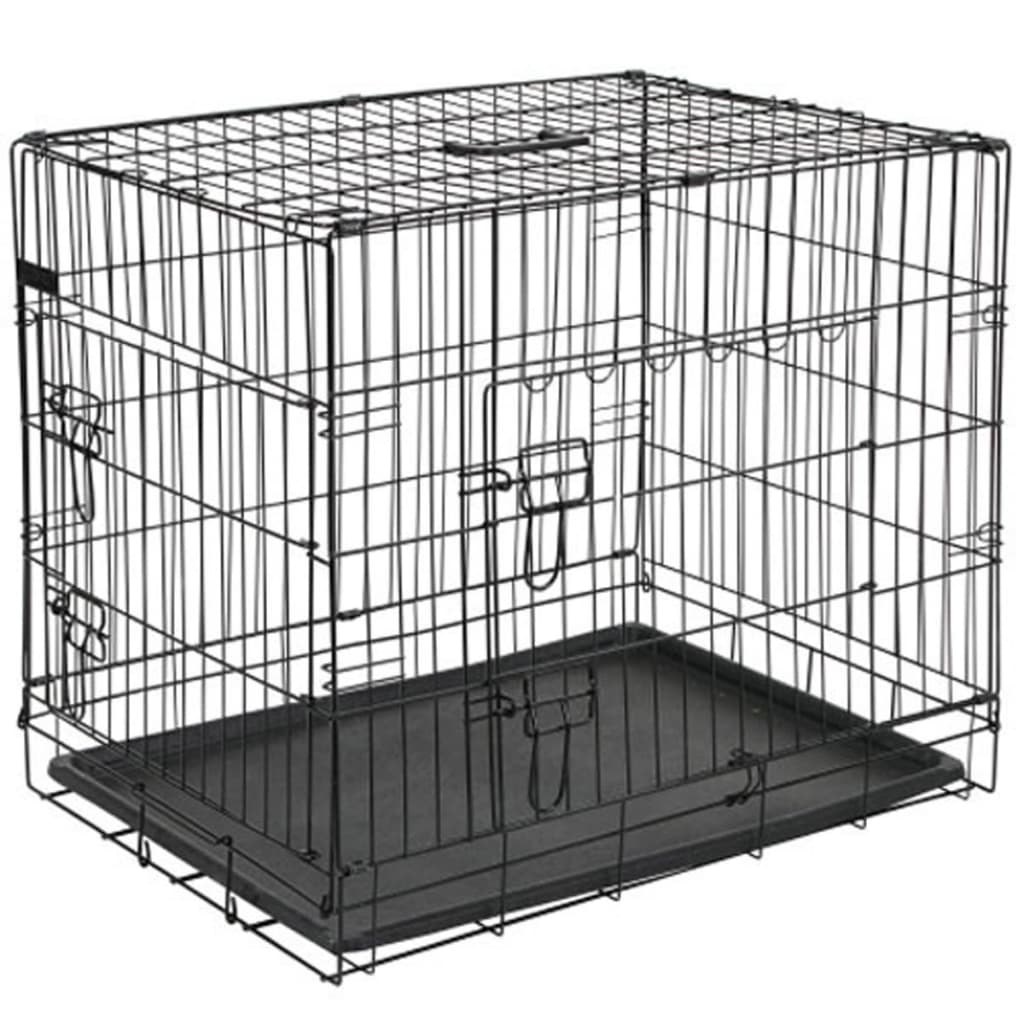 @Pet Gabbia Per Cani In Metallo 50,8X30,5X35,5 Cm Nera 15006