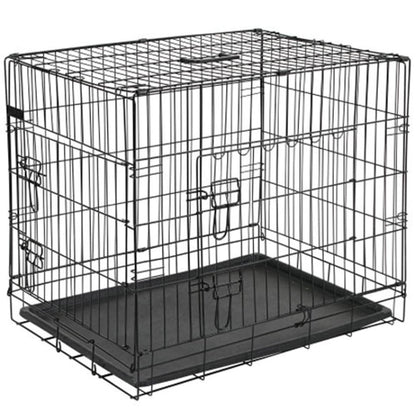 @Pet Gabbia Per Cani In Metallo 50,8X30,5X35,5 Cm Nera 15006