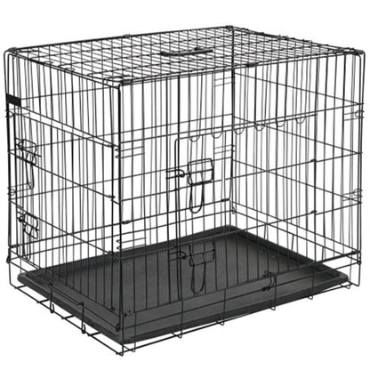 @Pet Gabbia Per Cani In Metallo 50,8X30,5X35,5 Cm Nera 15006