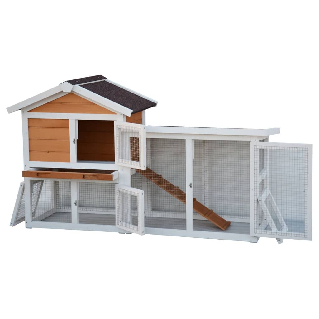 @Pet Conigliera Queensland Bianca E Marrone 147X53X85 Cm