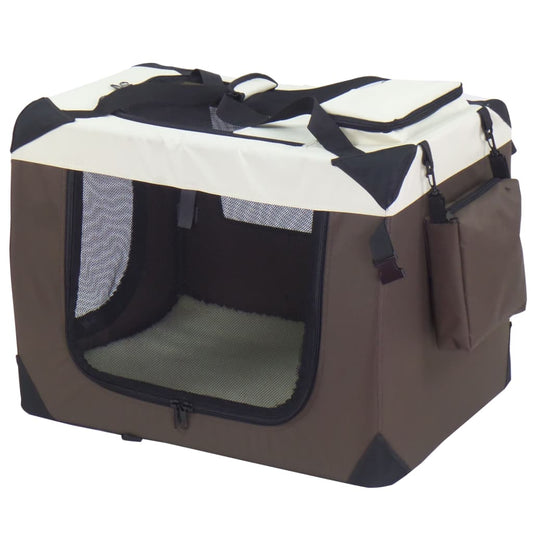 @Pet Trasportino Per Cani Marrone 50X34X36 Cm In Nylon