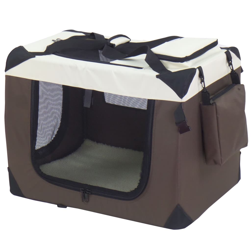 @Pet Trasportino Per Cani Marrone 50X34X36 Cm In Nylon