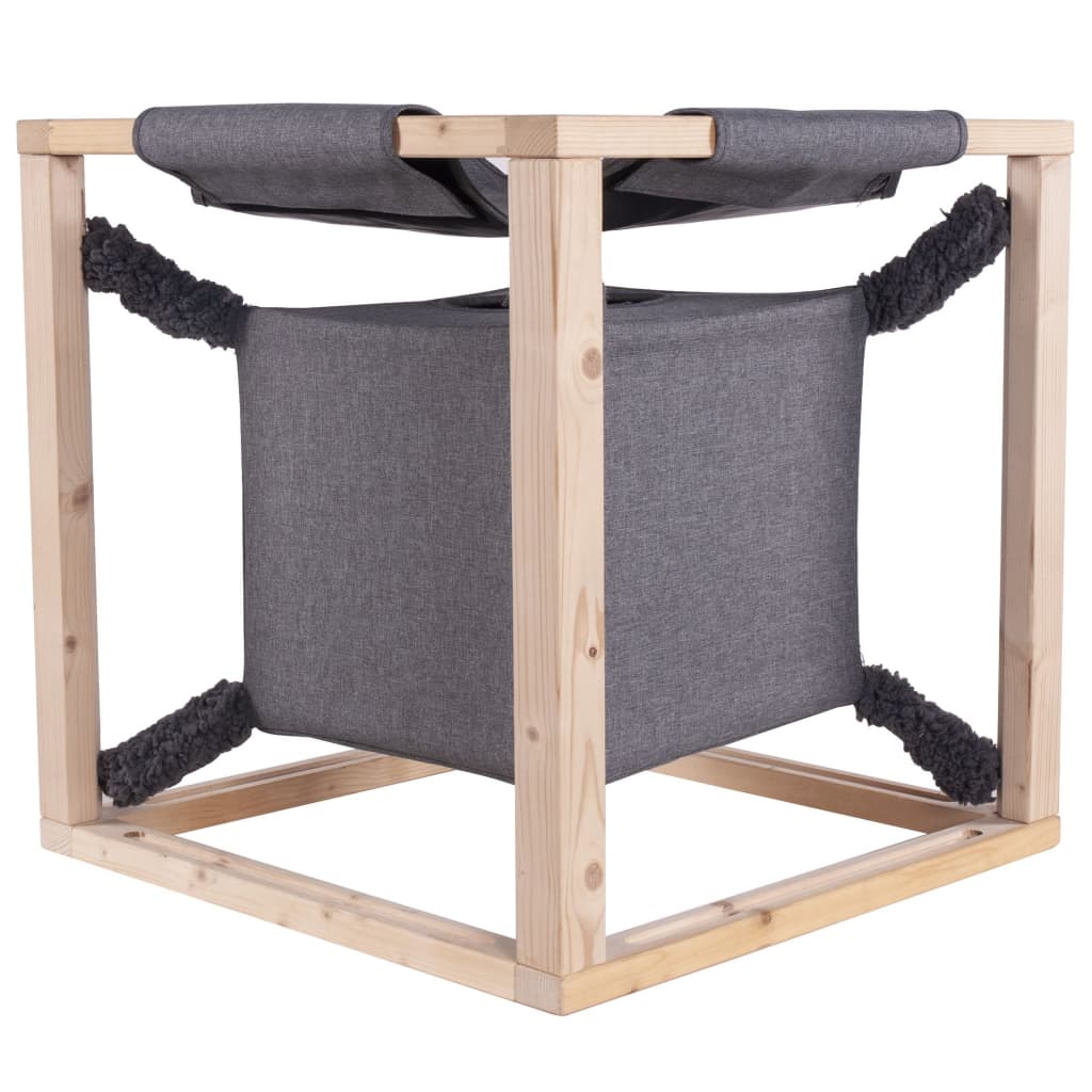 Quapas! Cuccia Per Gatti Con Amaca Catcube Grigia M 54X54X54 Cm