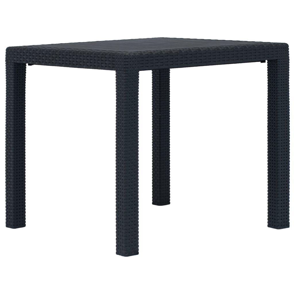 Tavolo Da Giardino Plastica Stile Rattan