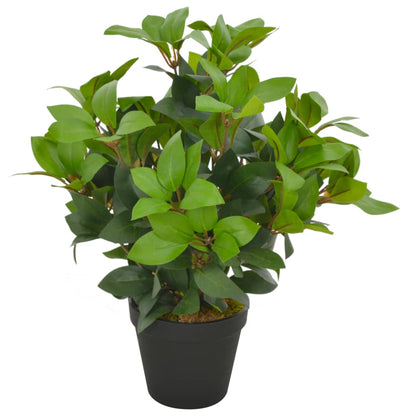 Albero Di Alloro Artificiale Con Vaso Verde
