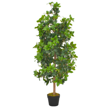 Albero Di Alloro Artificiale Con Vaso Verde