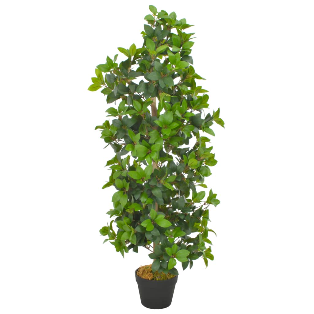 Albero Di Alloro Artificiale Con Vaso Verde