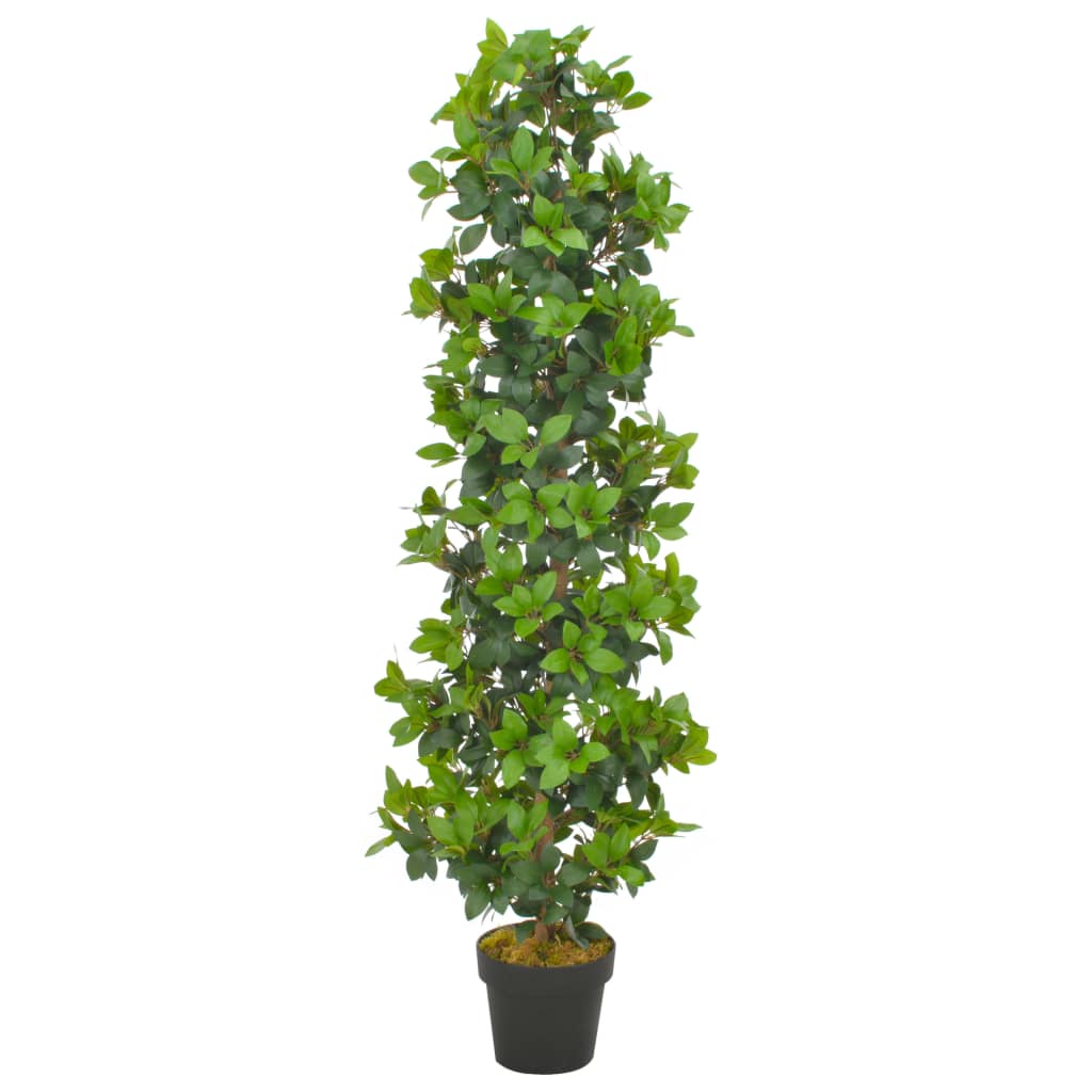 Albero Di Alloro Artificiale Con Vaso Verde