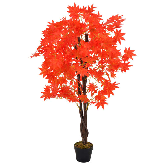Albero Di Acero Artificiale Con Vaso 120 Cm