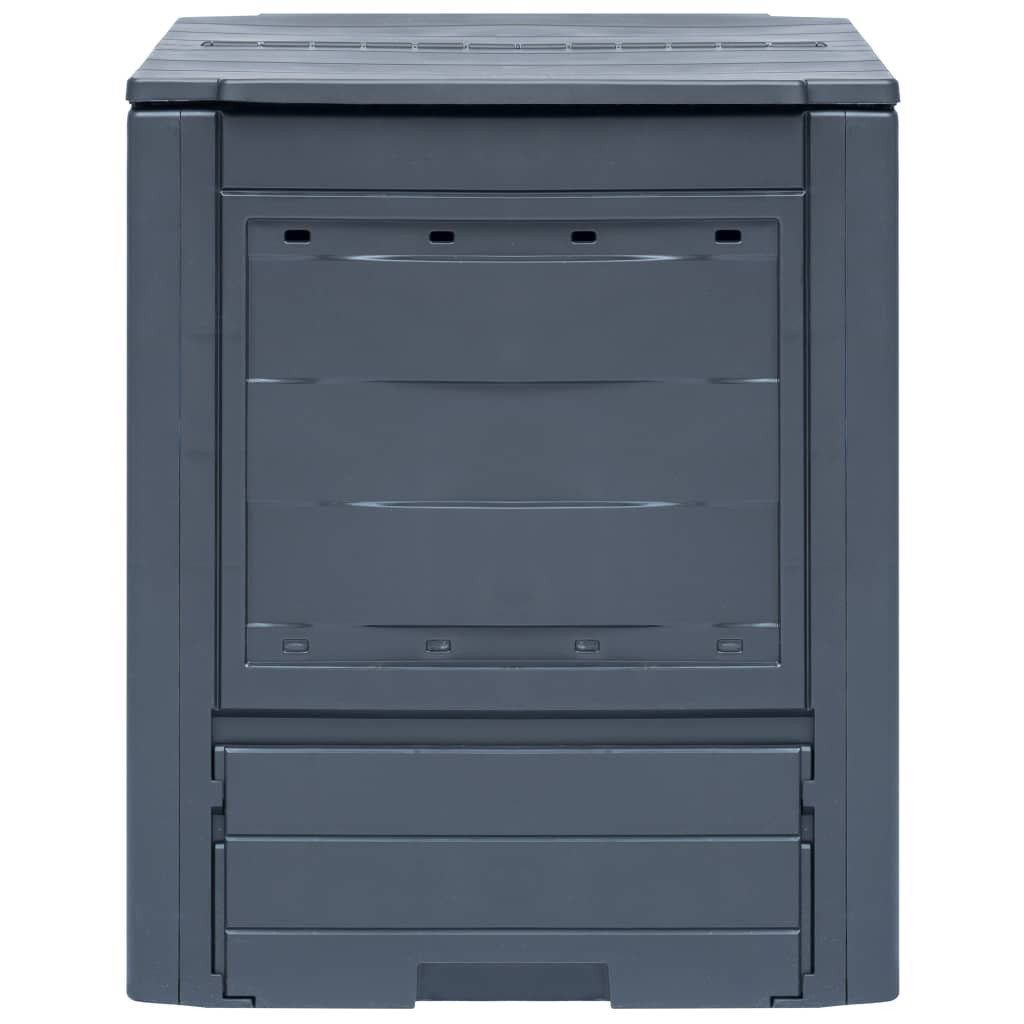 Compostiera Da Giardino 60X60X73 Cm Grigia