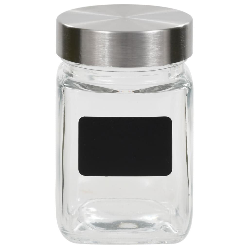 Barattoli In Vetro Con Adesivo 24 Pz 300 Ml