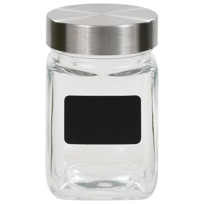 Barattoli In Vetro Con Adesivo 24 Pz 300 Ml
