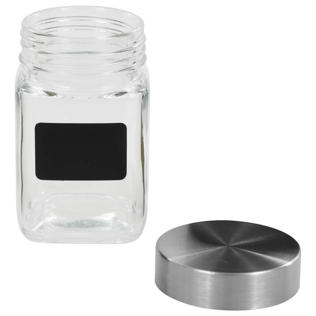 Barattoli In Vetro Con Adesivo 24 Pz 300 Ml