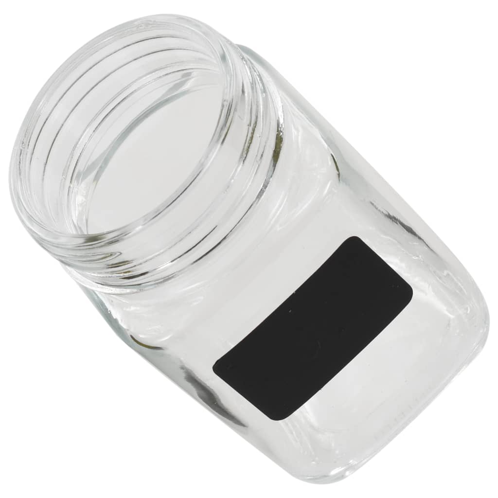 Barattoli In Vetro Con Adesivo 24 Pz 300 Ml