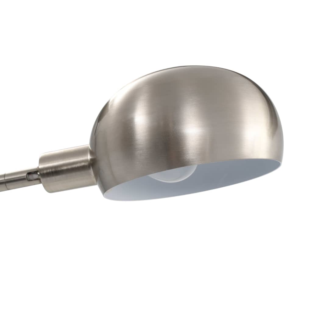 Lampada Da Terra 200 Cm 5 Bulbi E14 Argento